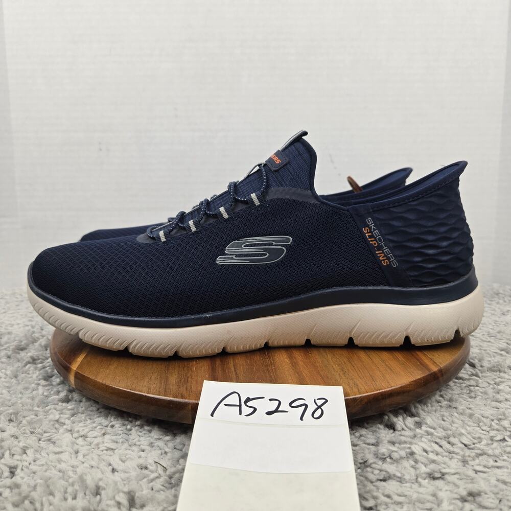 Skechers Mens 14 Wide Slip-ins: Summits High Range Navy Casual Lifestyle Walker